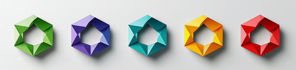 Farbpsychologie: Logodesign in verschiedenen Farben