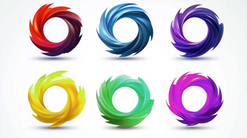Farbpsychologie: Logodesign in verschiedenen Farben